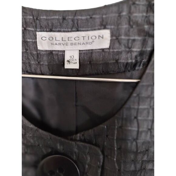 Harve Benard Womens Coat Sz 10 Silk Texture Opera Evening Retroglam Royalty VTG‎ - Picture 6 of 13